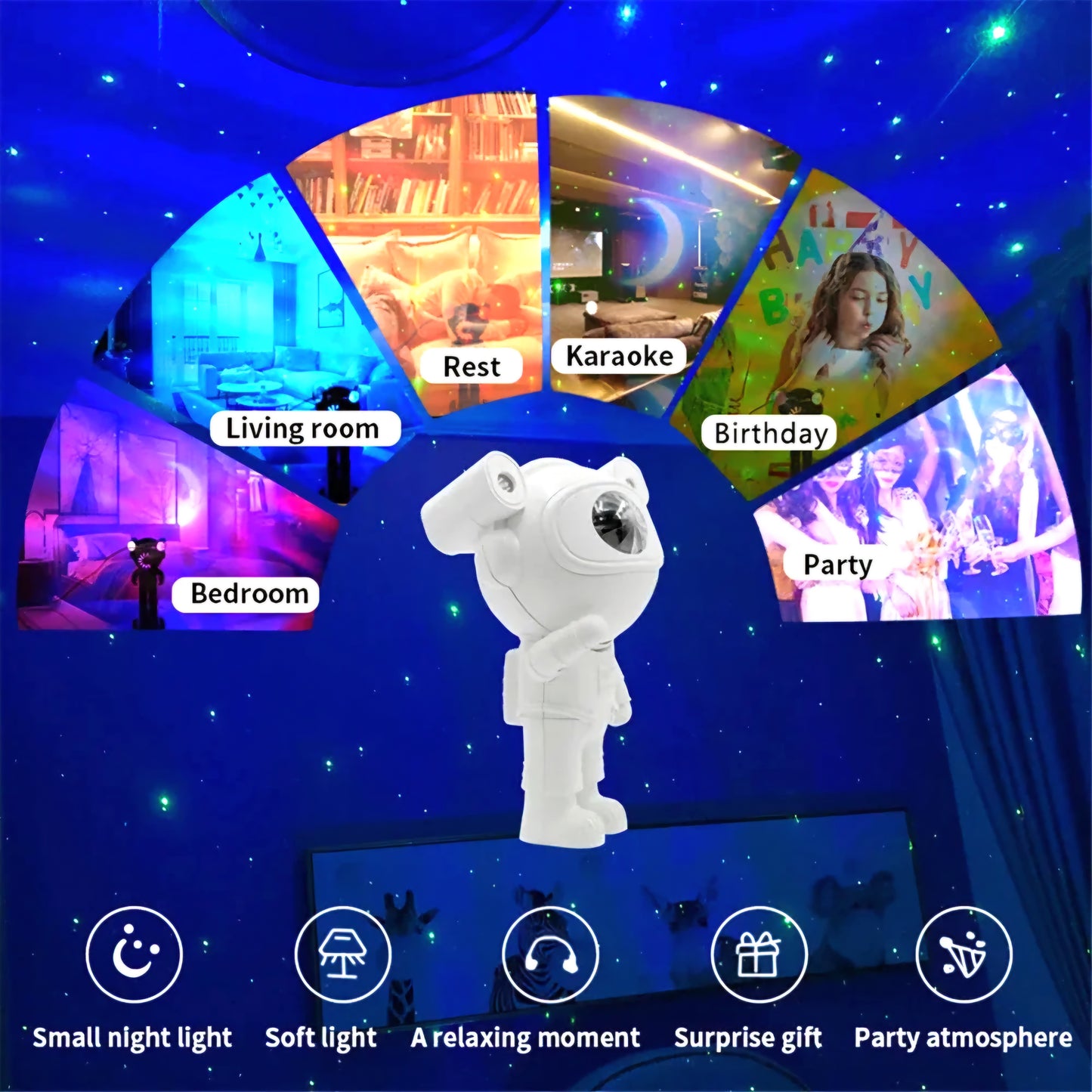 Projecrtor For Kids! Astronaut Aurora Projector