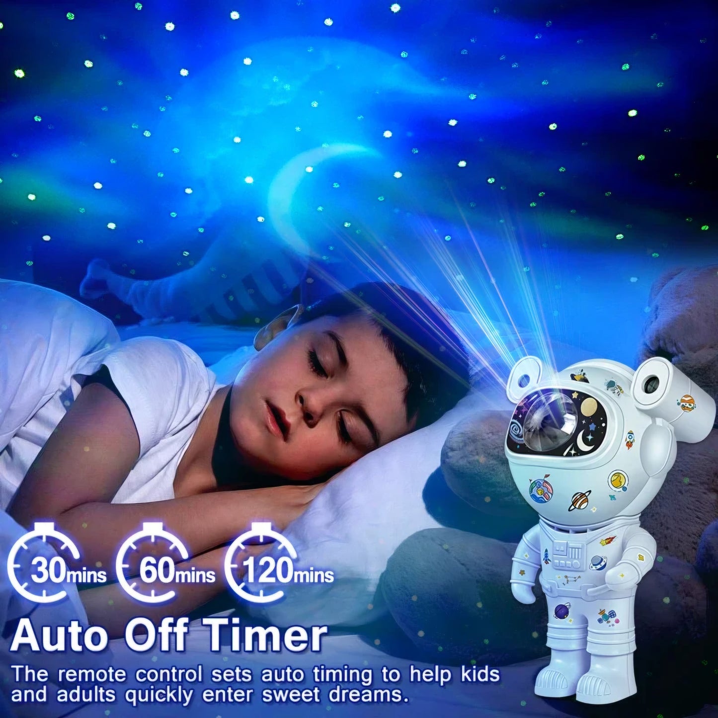 Projecrtor For Kids! Astronaut Aurora Projector